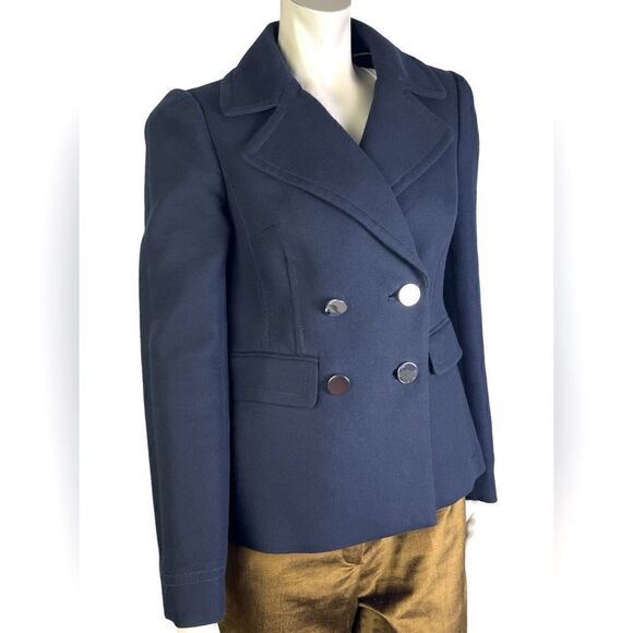 Banana Republic Navy Double-Breasted Blazer/Jacket Perfect Condition Size Small - Picture 6 of 7